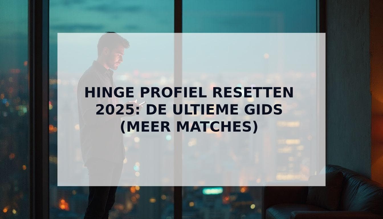 Cover Image for Hoe Je Je Hinge Profiel Reset in 2025: De Ultieme Gids