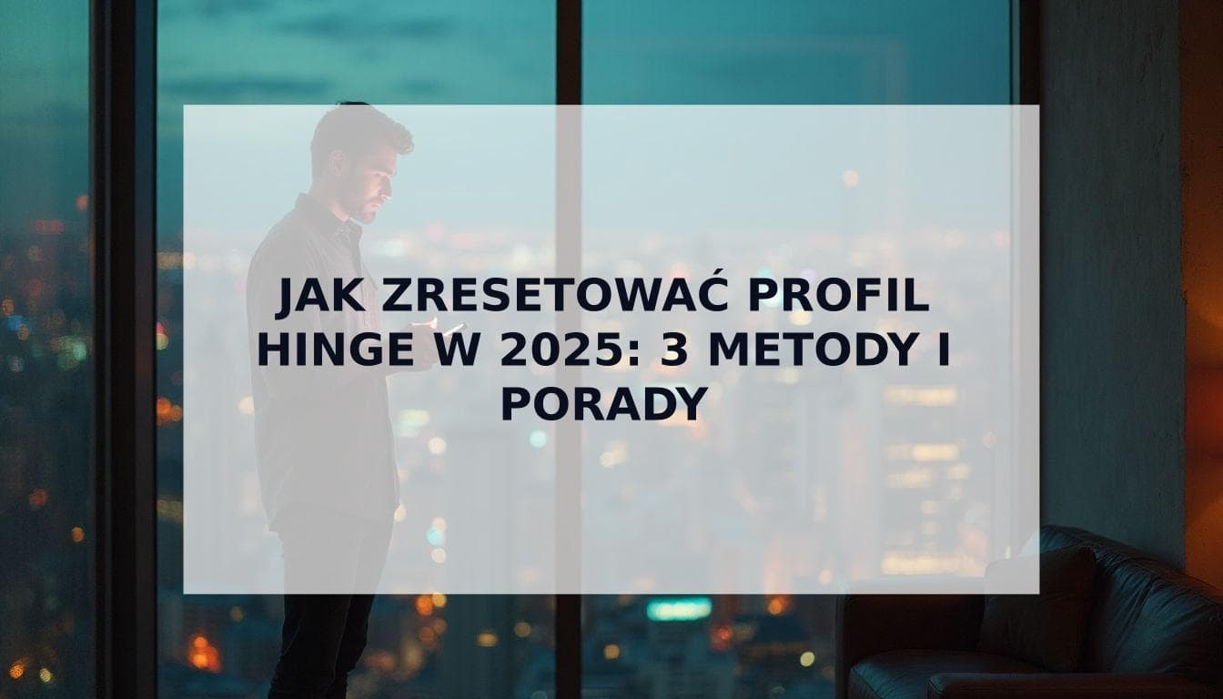 Cover Image for Jak zresetować profil Hinge w 2025 roku: Kompletny przewodnik po 3 metodach