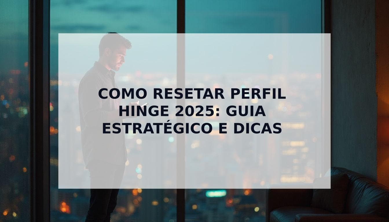 Cover Image for Como Resetar o Teu Perfil do Hinge em 2025 (Guia Estratégico)