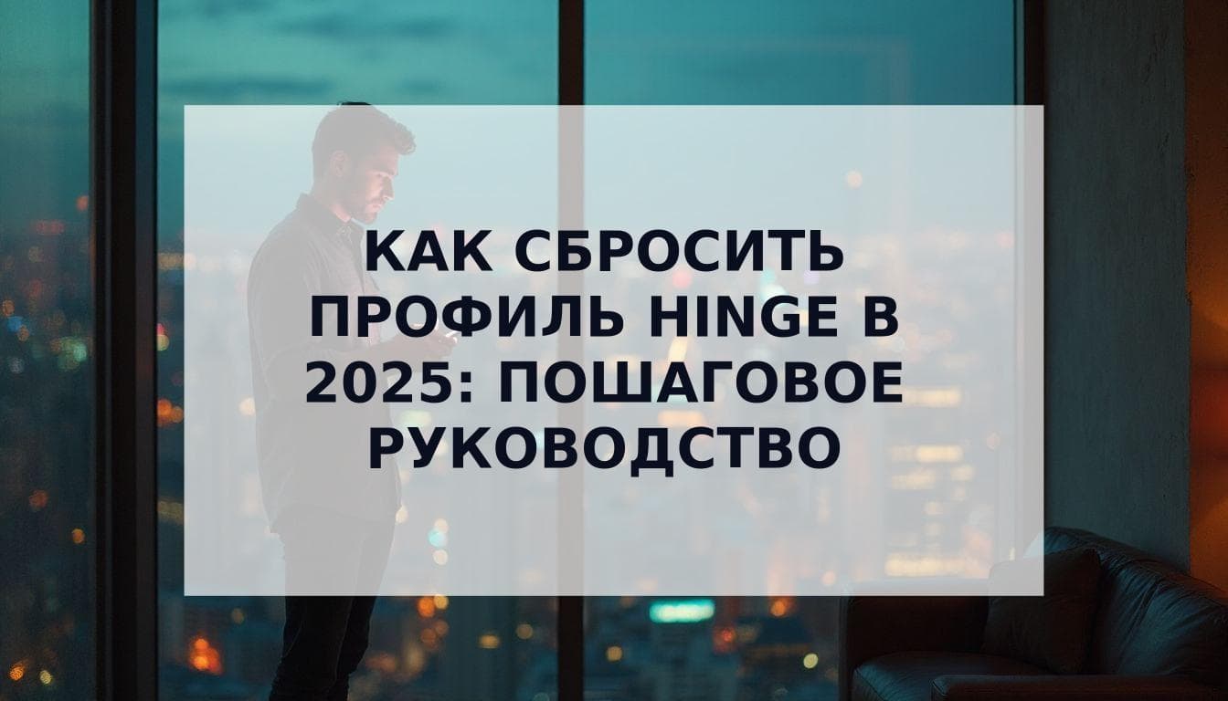 Cover Image for Как сбросить профиль Hinge в 2025 году (чтобы получить больше матчей)
