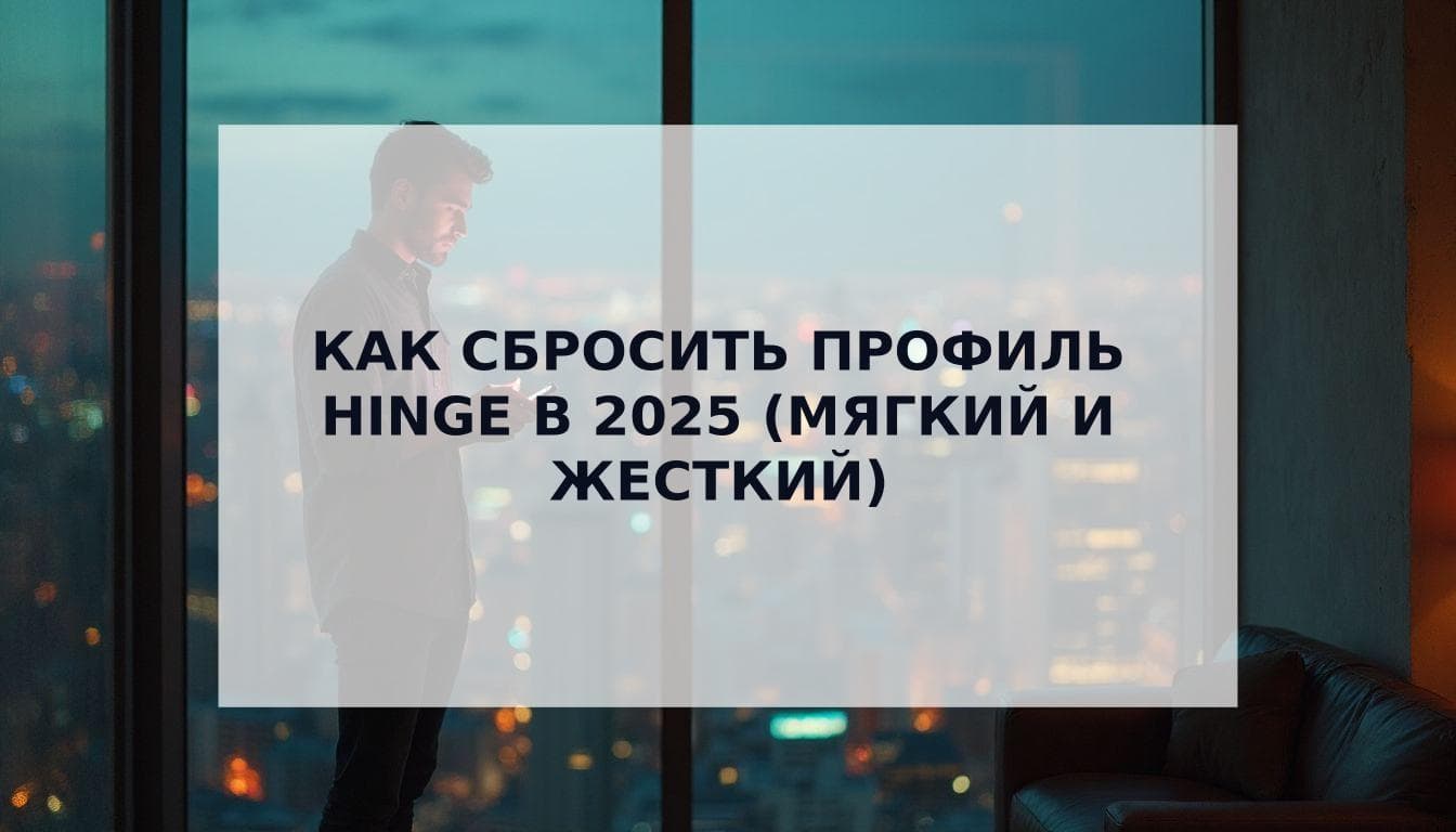 Cover Image for Как сбросить профиль Hinge в 2025 году (Жесткий и Мягкий Сброс)