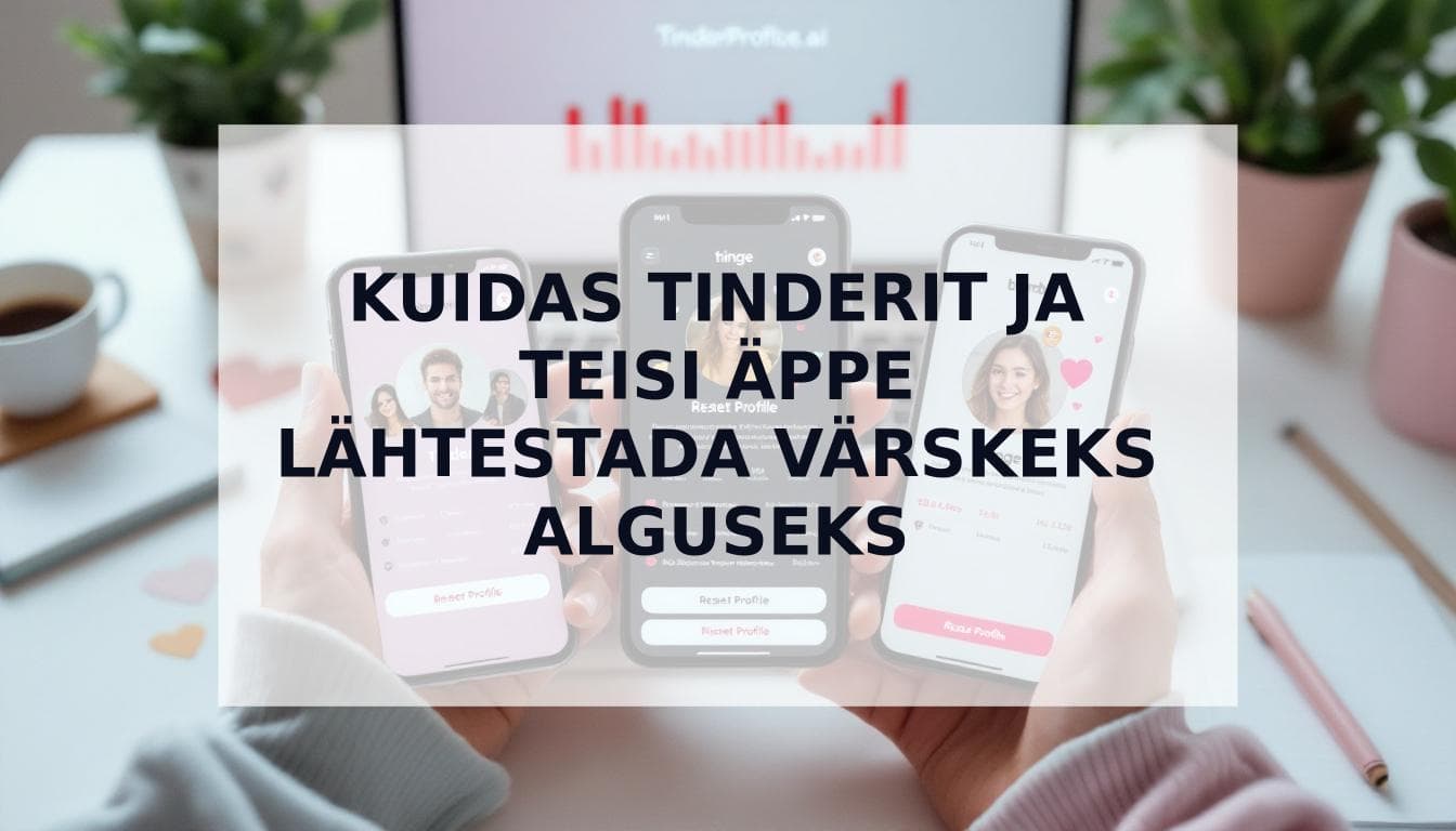 Cover Image for Ülim tutvumisprofiili lähtestamine: Kuidas Tinderis, Hinges ja Bumble'is uuesti alustada, et saada rohkem vasteid