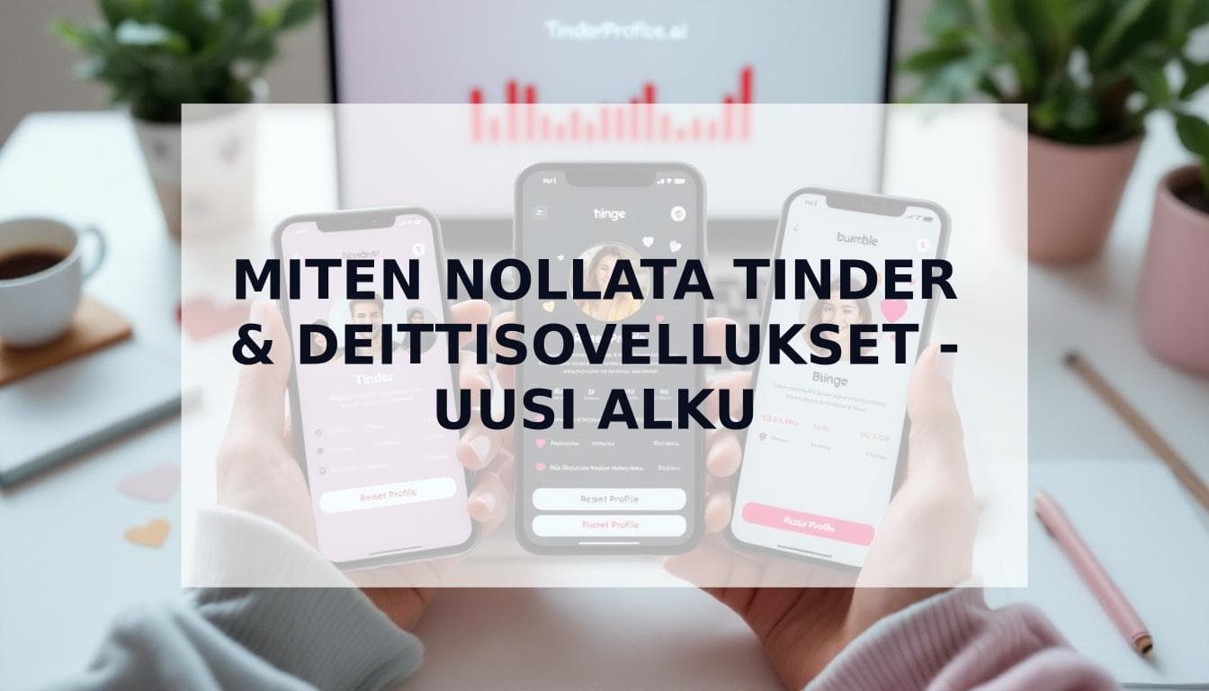 Cover Image for Paras deittiprofiilin nollaus: Miten nollata Tinder, Hinge & Bumble ja saada enemmän matcheja