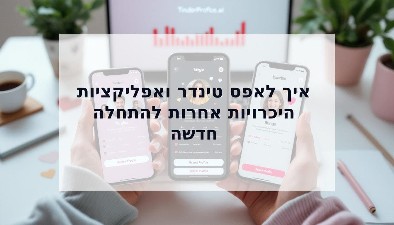 Cover Image for איך לאפס טינדר, הינג' ובאמבל: המדריך המלא לאיפוס פרופיל היכרויות וליותר התאמות