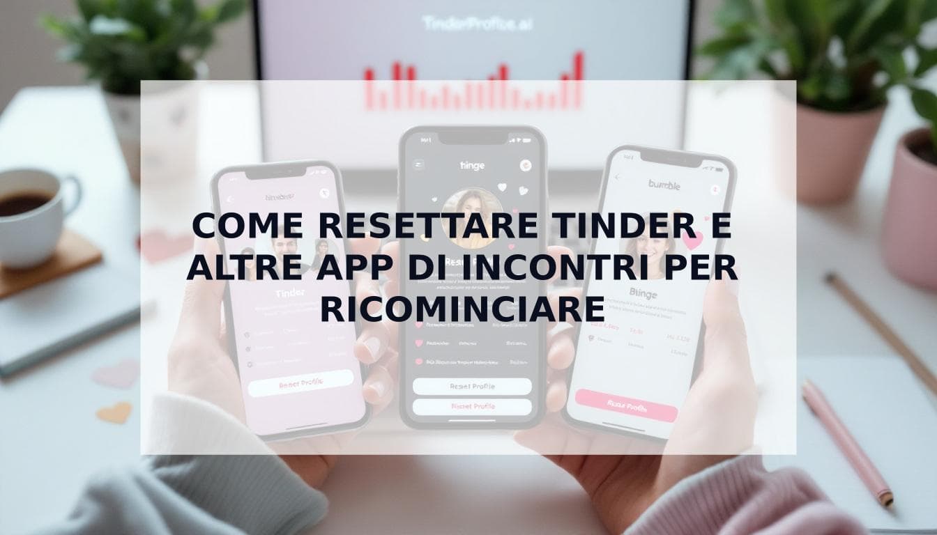 Cover Image for Vuoi Ricominciare da Zero? Come Resettare Tinder, Hinge e Bumble per Avere Più Match