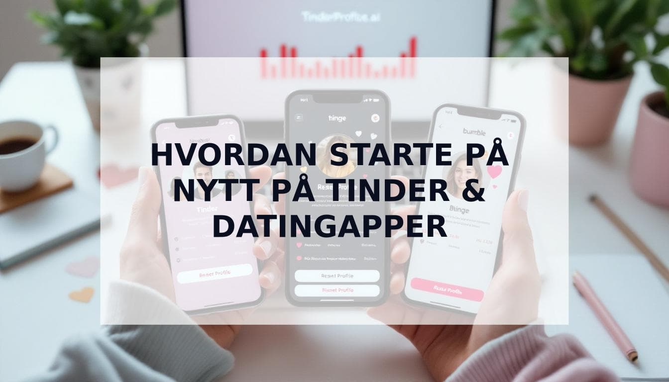 Cover Image for Den ultimate datingprofil-tilbakestillingen: Hvordan starte på nytt på Tinder, Hinge og Bumble for flere matcher
