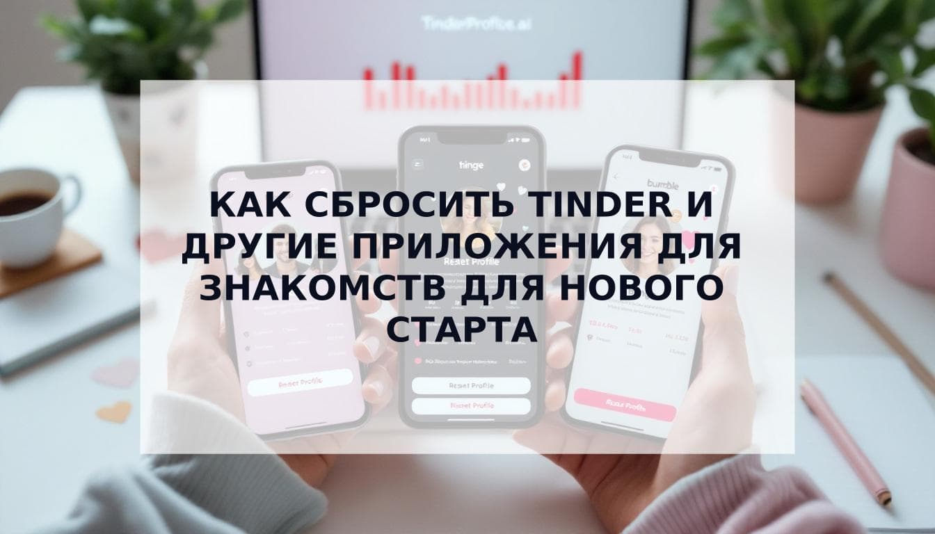 Cover Image for Полный сброс профиля для знакомств: как сбросить Tinder, Hinge и Bumble, чтобы начать заново и получить больше совпадений