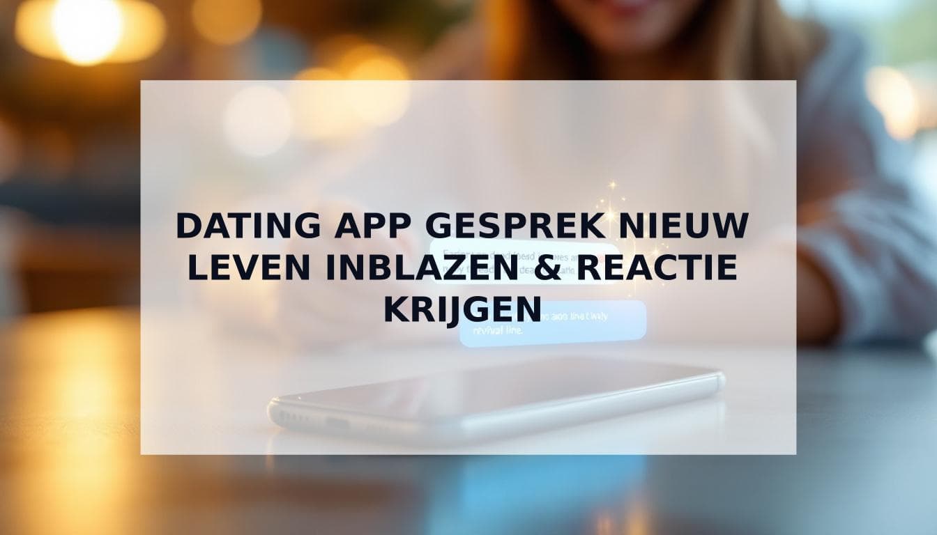 Cover Image for Dating app gesprek doodgelopen? Wat nu? Zo blaas je het nieuw leven in en krijg je reactie