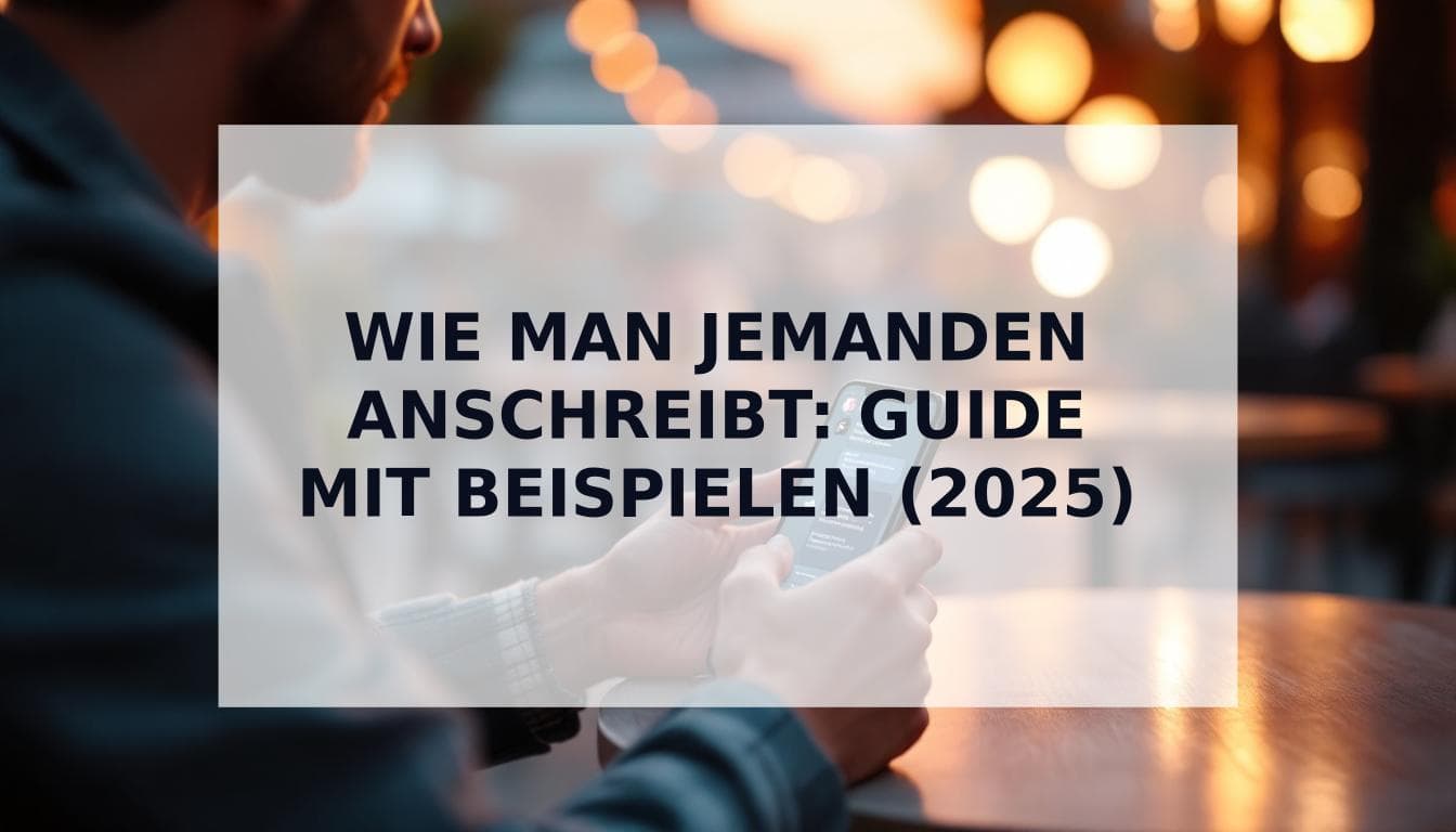 Cover Image for Wie man jemanden anschreibt: Der ultimative 2025 Guide für Männer