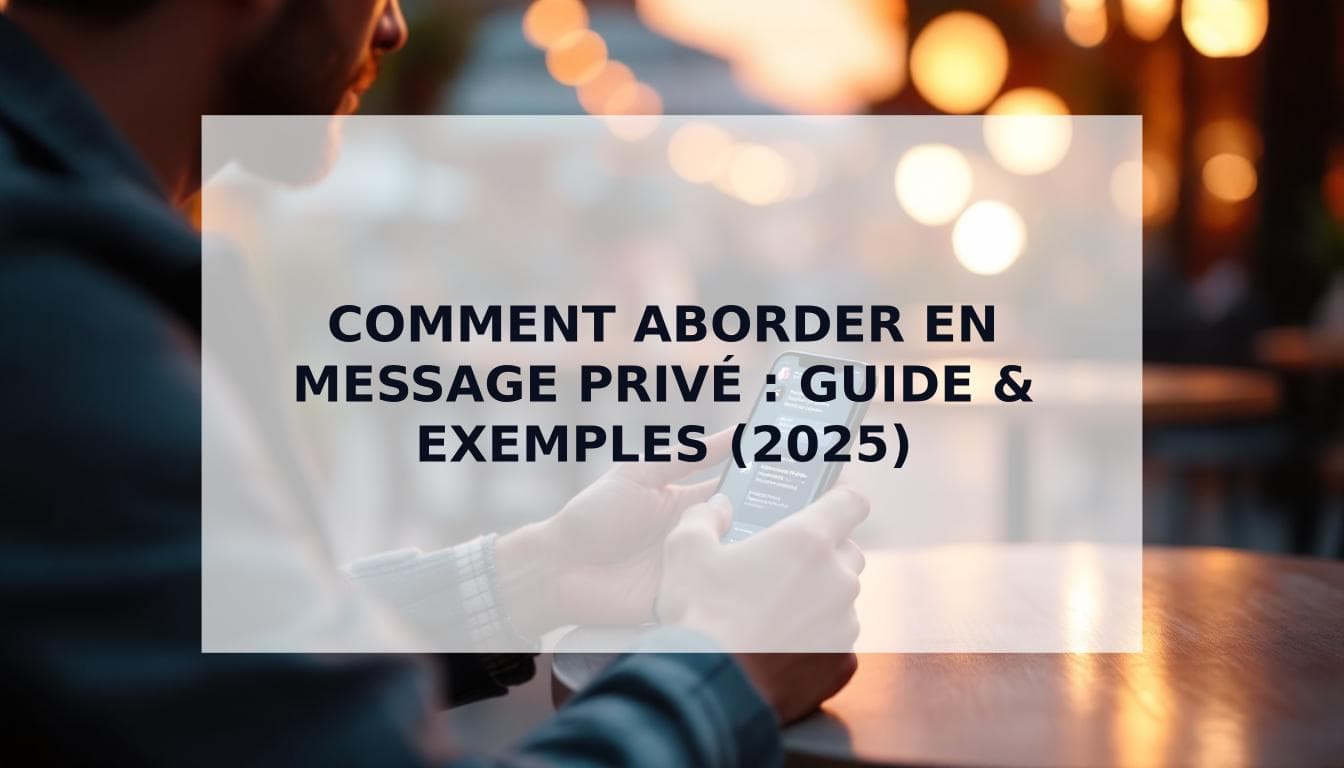 Cover Image for Comment aborder en message privé : Le guide définitif 2025 pour les hommes