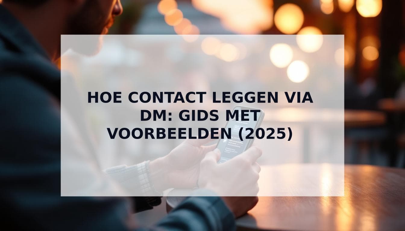 Cover Image for Hoe contact leggen via DM: De Ultieme Gids voor Mannen in 2025
