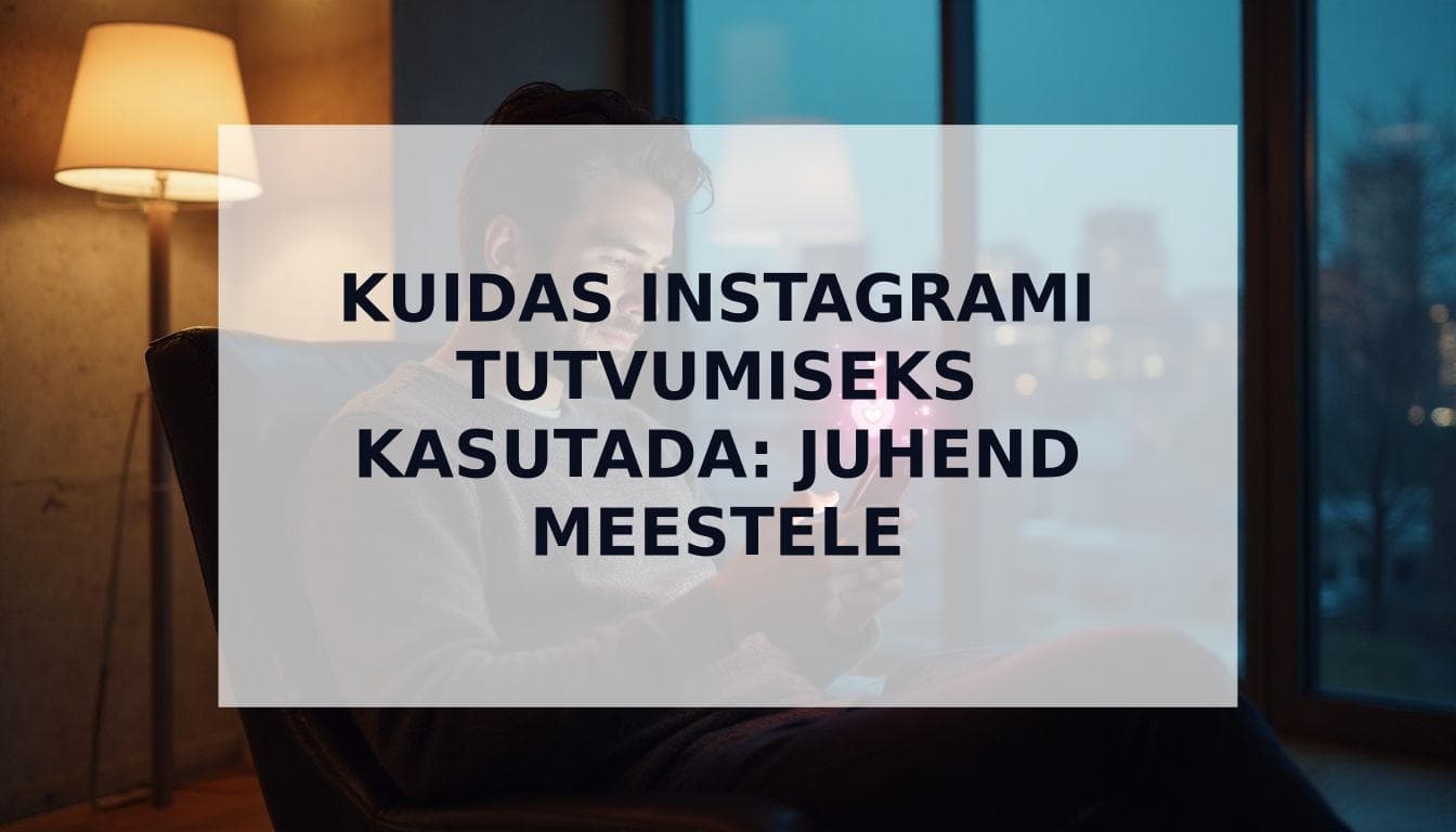 Cover Image for Kuidas Instagrami tutvumiseks kasutada: Ülim juhend meestele (2025)