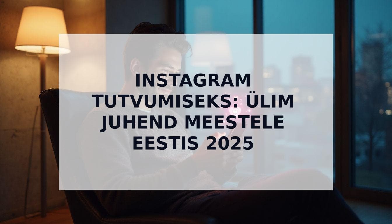 Cover Image for Kuidas Instagrami tutvumiseks kasutada: Ăślim juhend meestele Eestis (2025)