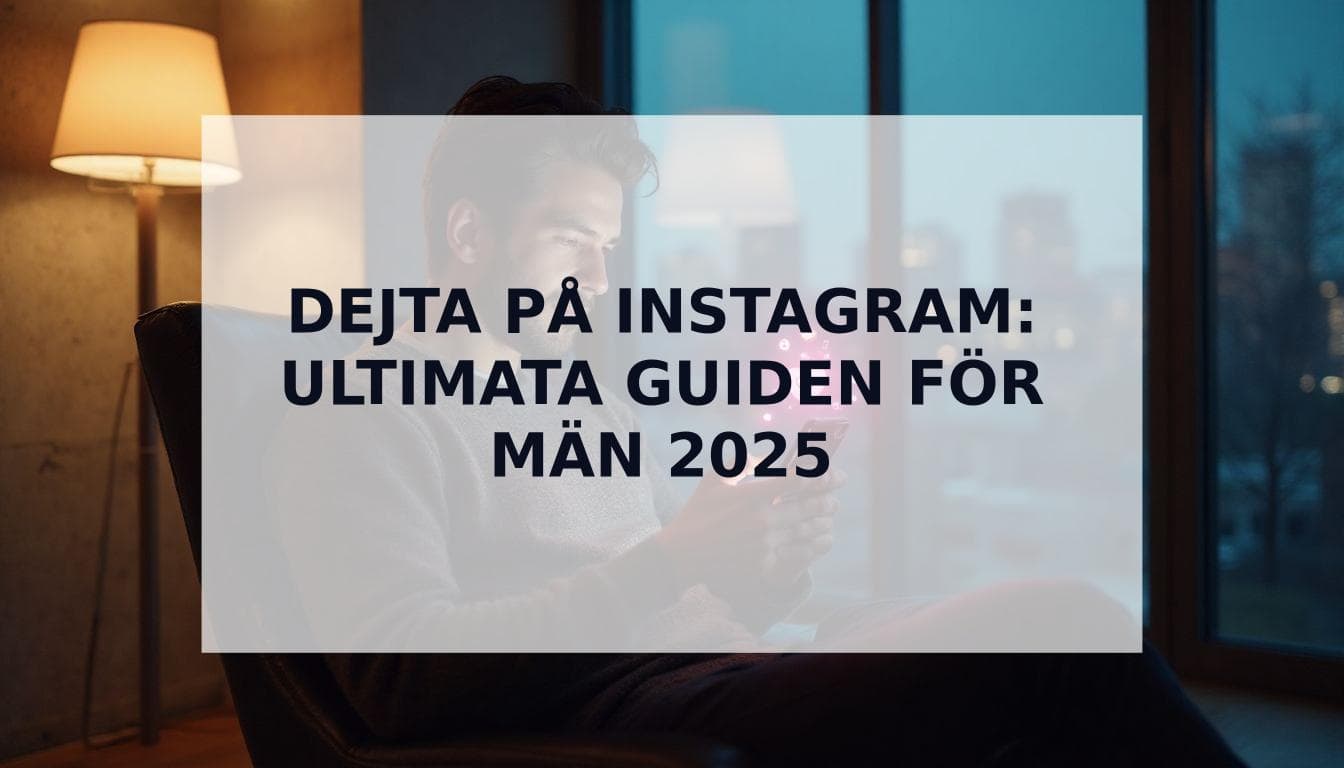 Cover Image for Dejta på Instagram: Den ultimata guiden för män (2025)