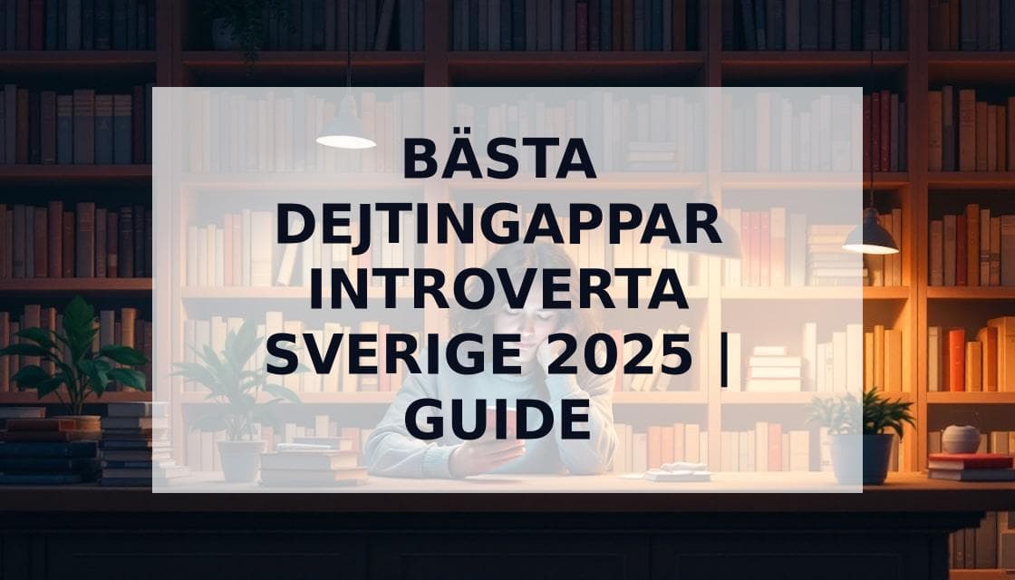 Cover Image for De 7 bästa dejtingapparna för introverta i Sverige (2025)