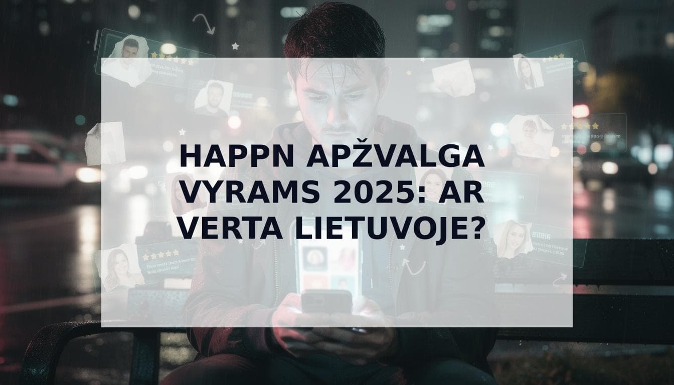 Cover Image for Ar Happn verta vyrams 2025 m.? Nuoširdi pažinčių programėlės apžvalga