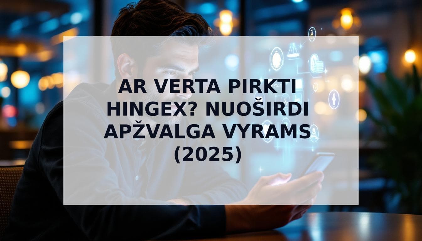 Cover Image for HingeX apžvalga: ar verta pirkti? Nuoširdus gidas vyrams 2025 m.
