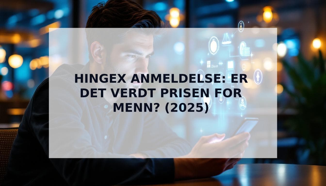 Cover Image for Er HingeX verdt prisen? Den brutalt ærlige HingeX anmeldelsen for menn i 2025.
