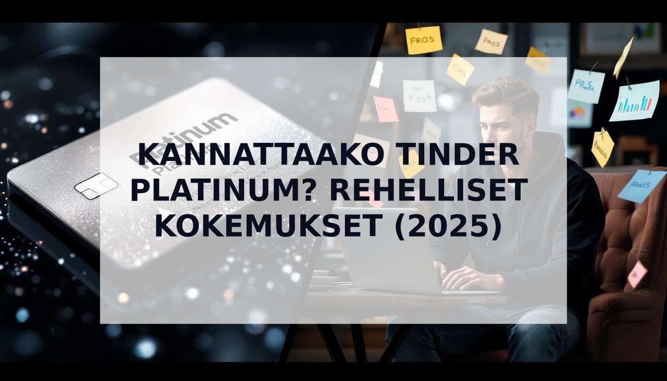 Cover Image for Kannattaako Tinder Platinum? Armoton ja rehellinen kokemuksia miehille (2025)