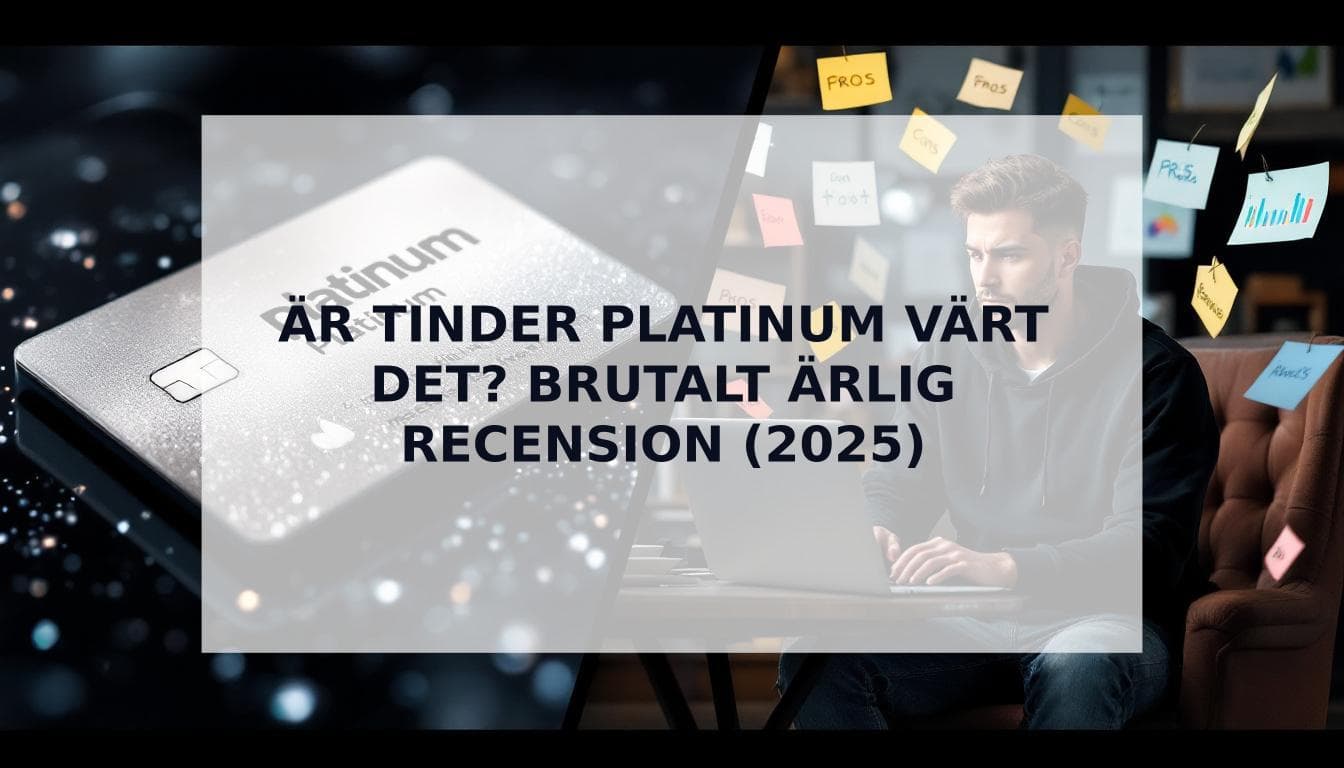 Cover Image for Ăr Tinder Platinum vĂ€rt det? En brutalt Ă€rlig recension för mĂ€n (2025)