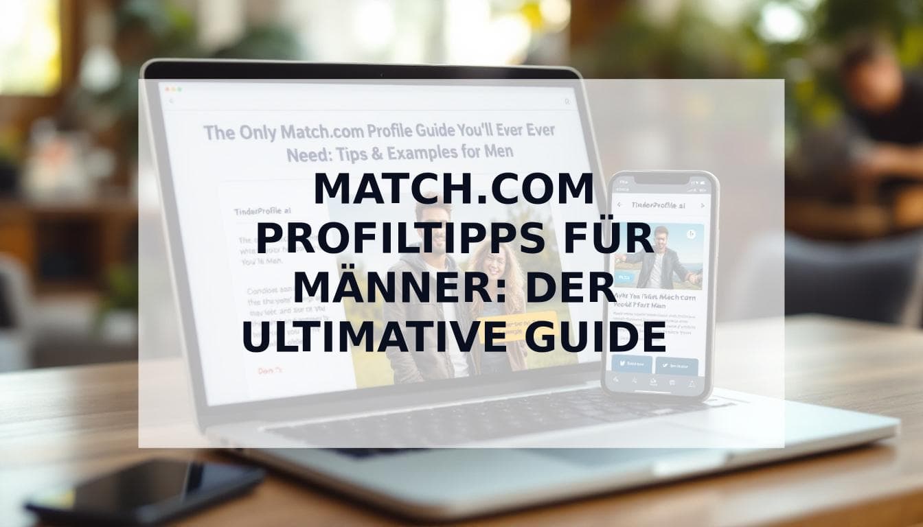 Cover Image for Der einzige Match.com Profil-Guide, den Du jemals brauchen wirst: Tipps & Beispiele für Männer
