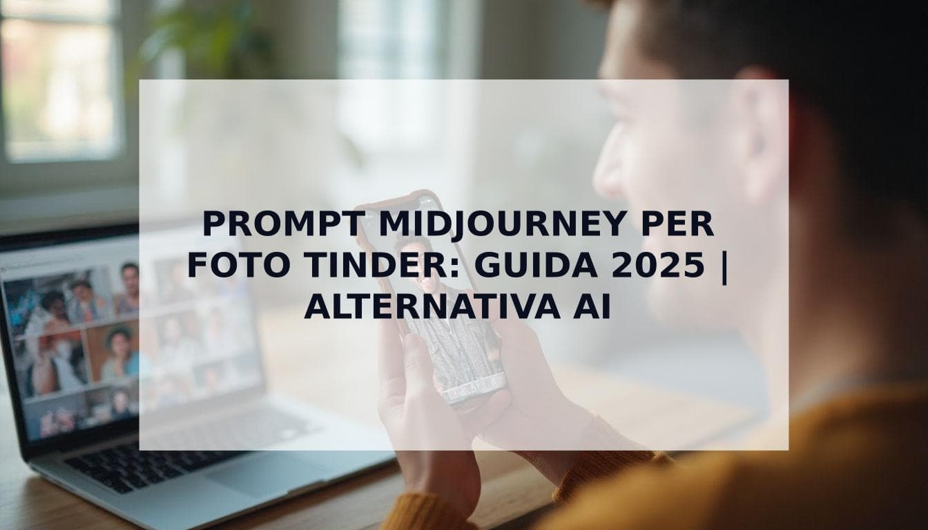 Cover Image for Guida ai Prompt Midjourney per Foto Tinder (e l'Alternativa Migliore)