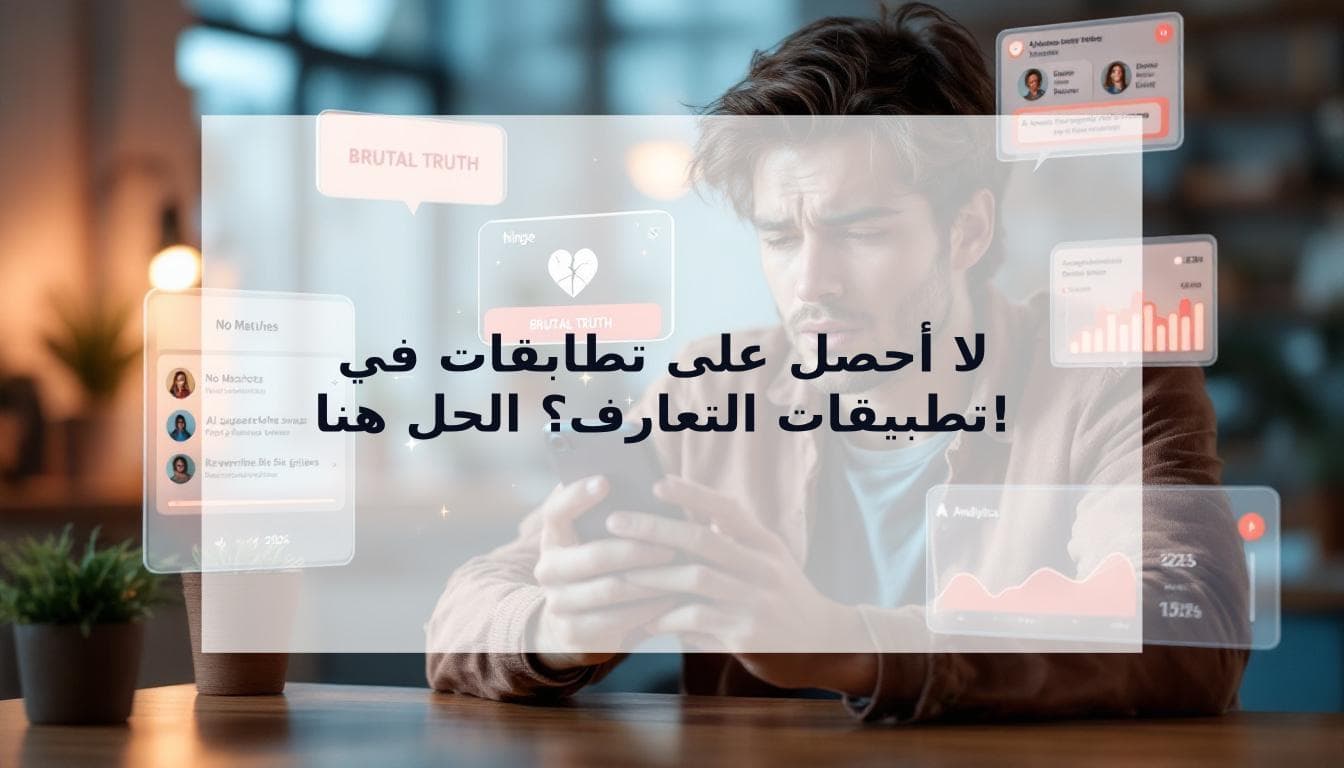 Cover Image for لماذا لا أحصل على تطابقات في تطبيقات التعارف؟ الحقيقة الصادمة وكيفية حل المشكلة (2025)