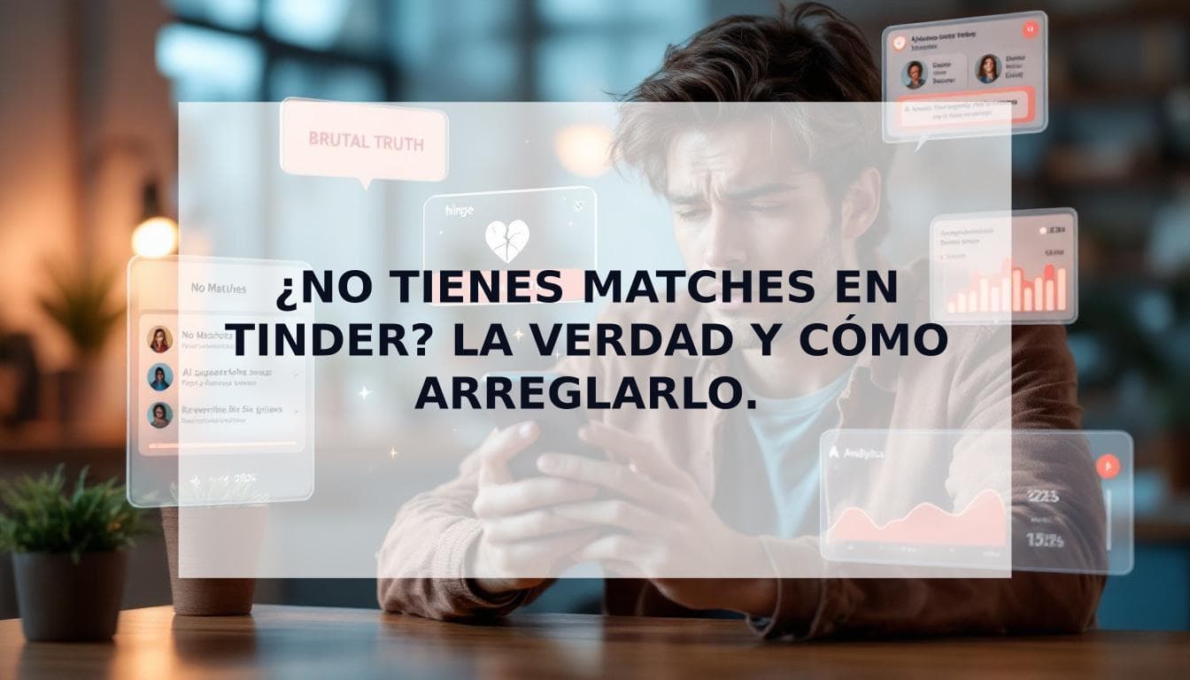 Cover Image for ¿No tienes matches en Tinder? La cruda verdad y cómo solucionarlo (2025)
