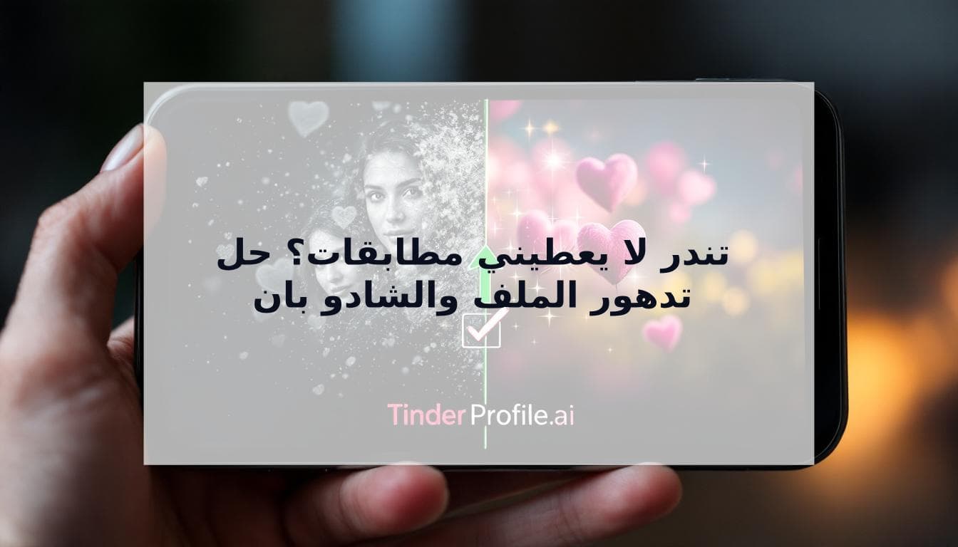 Cover Image for تندر لا يعطيني مطابقات؟ السبب الحقيقي وراء تدهور ملفك الشخصي (وكيفية إصلاحه)