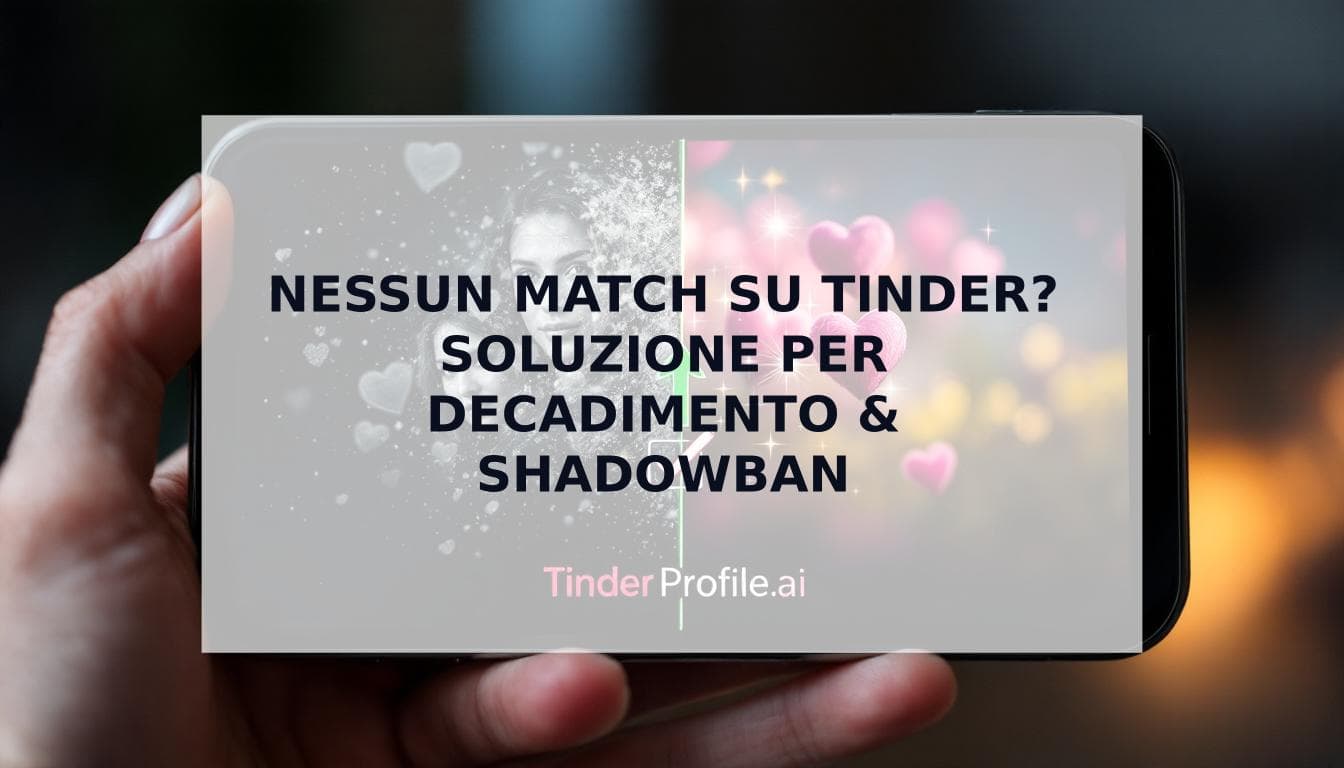 Cover Image for Nessun Match su Tinder? Ecco Perché il Tuo Profilo è in Decadimento (e Come Risolverlo)