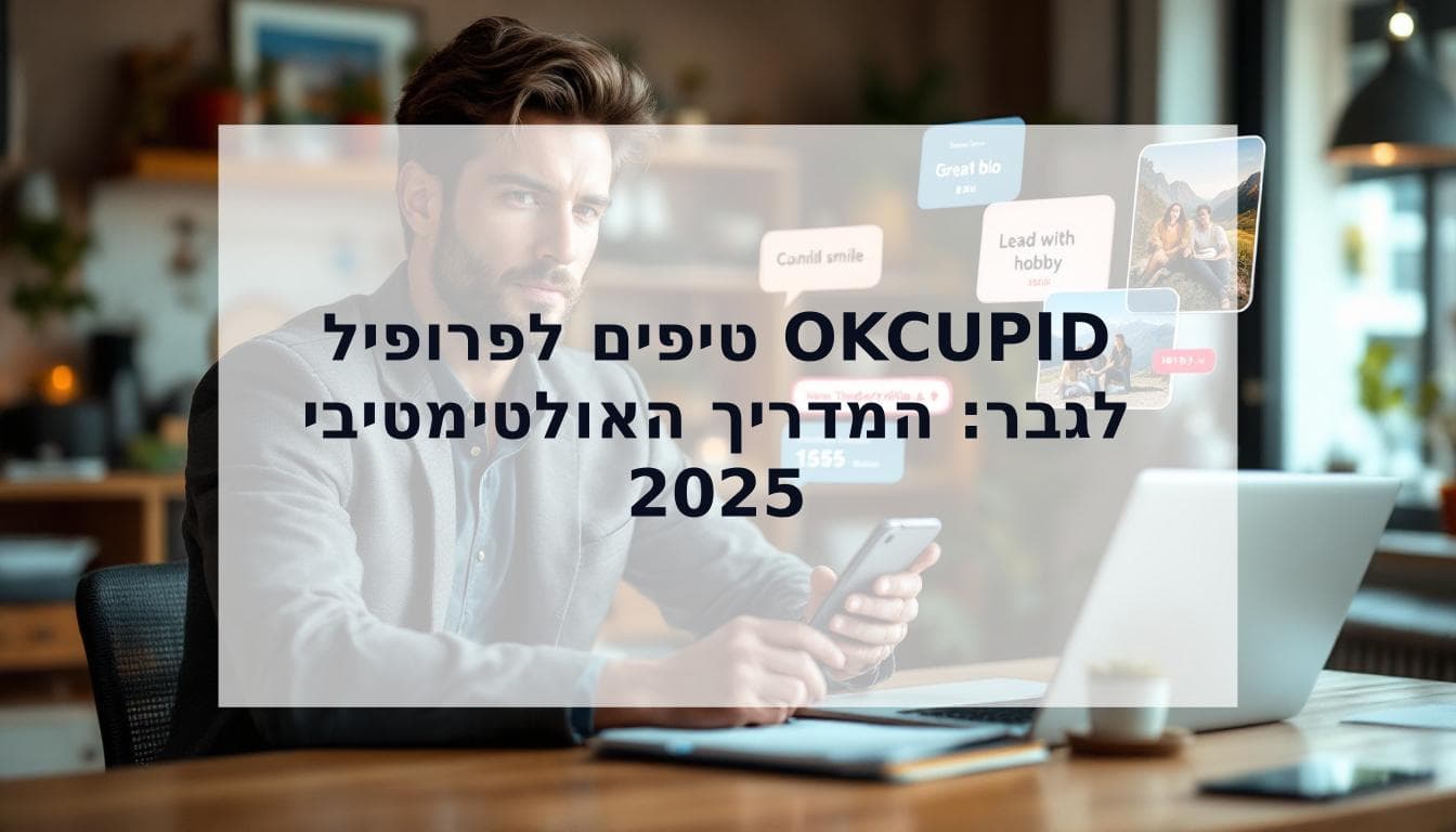 Cover Image for המדריך המלא לטיפים לפרופיל OkCupid לגבר (2025)