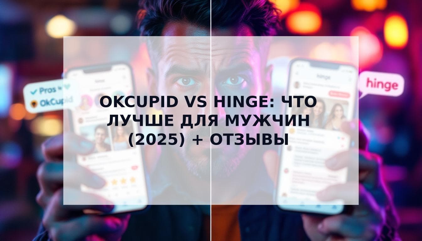 Cover Image for OkCupid vs Hinge (ОкКупид против Хиндж): Честный обзор для мужчин (2025) + реальные отзывы