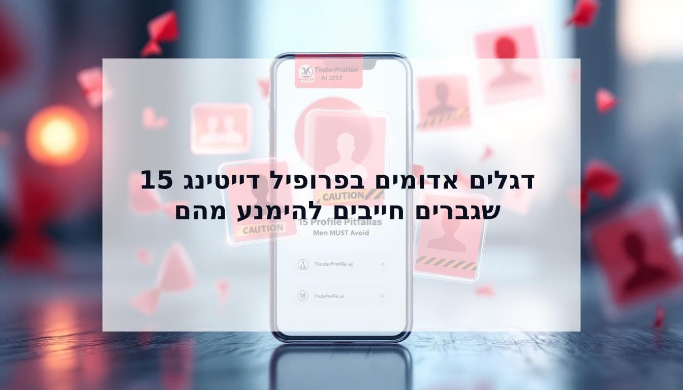 Cover Image for דגלים אדומים באפליקציות היכרויות: 15 מלכודות בפרופיל שגברים חייבים להימנע מהן ב-2025