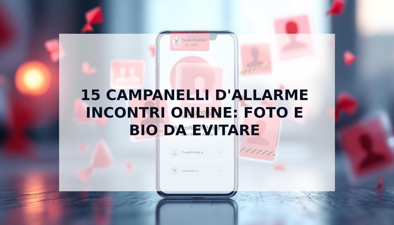 Cover Image for Campanelli d'allarme negli incontri online: 15 insidie del profilo che gli uomini DEVONO evitare nel 2025