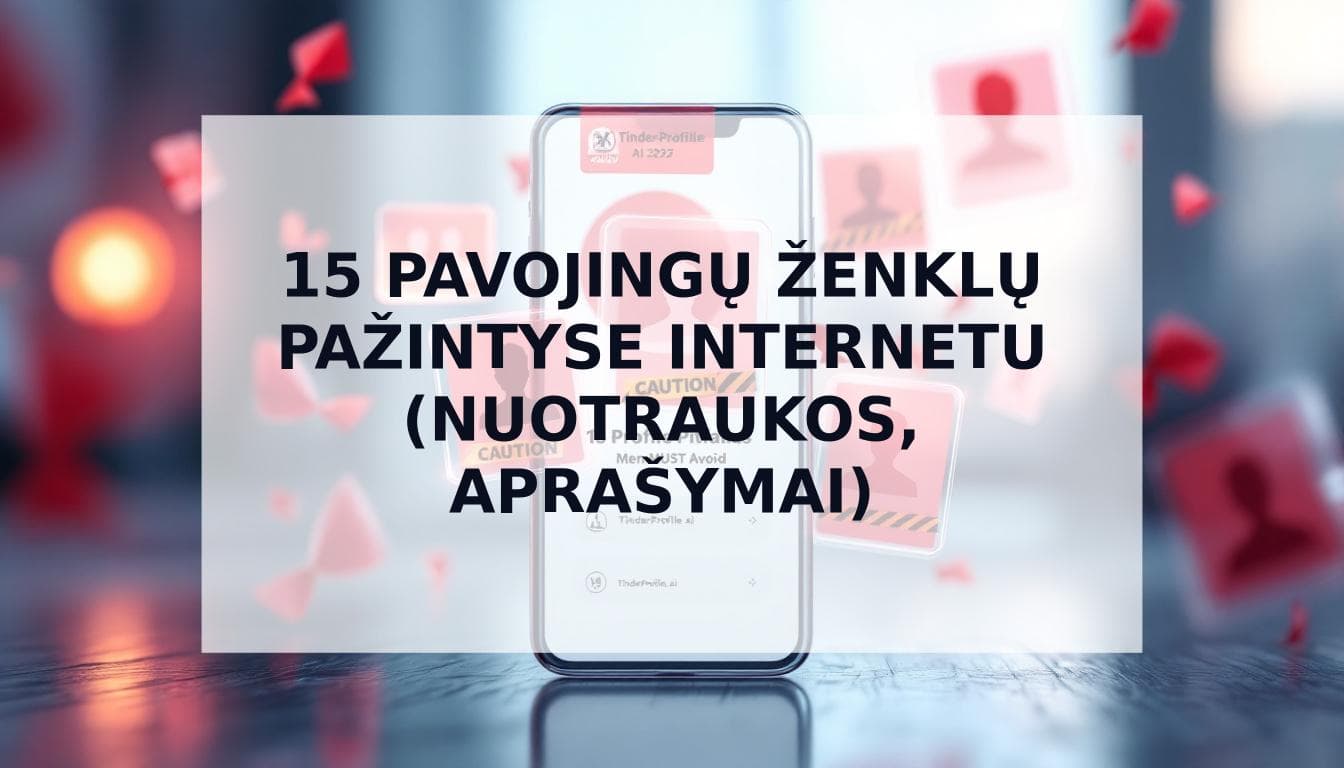 Cover Image for Pavojingi ženklai pažintyse internetu: 15 profilio trūkumų, kurių vyrai PRIVALO vengti 2025 metais