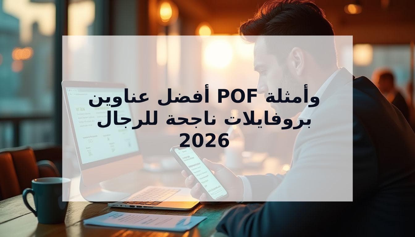 Cover Image for أفضل نصائح عناوين ملفات بلنتي أوف فيش (POF) وأمثلة بروفايلات ناجحة للرجال