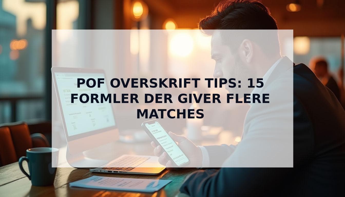 Cover Image for POF Overskrift Tips: 15 Formler Der Giver Flere Matches (2026 Guide)