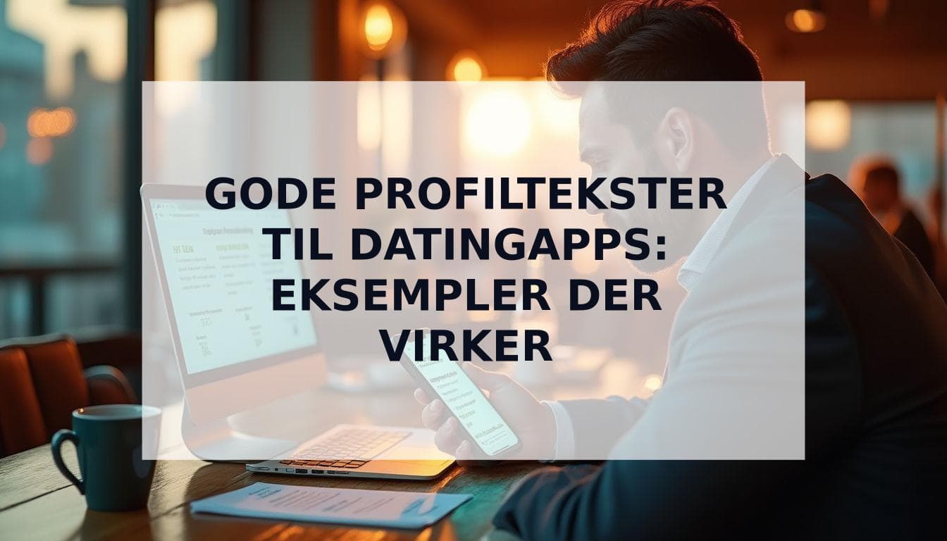 Cover Image for Gode profiltekster til datingapps: Eksempler der virker (2025 Guide)