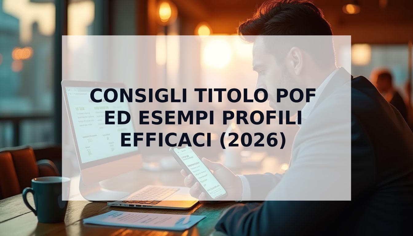 Cover Image for Consigli titolo POF ed esempi di profili che funzionano davvero (Guida 2026)