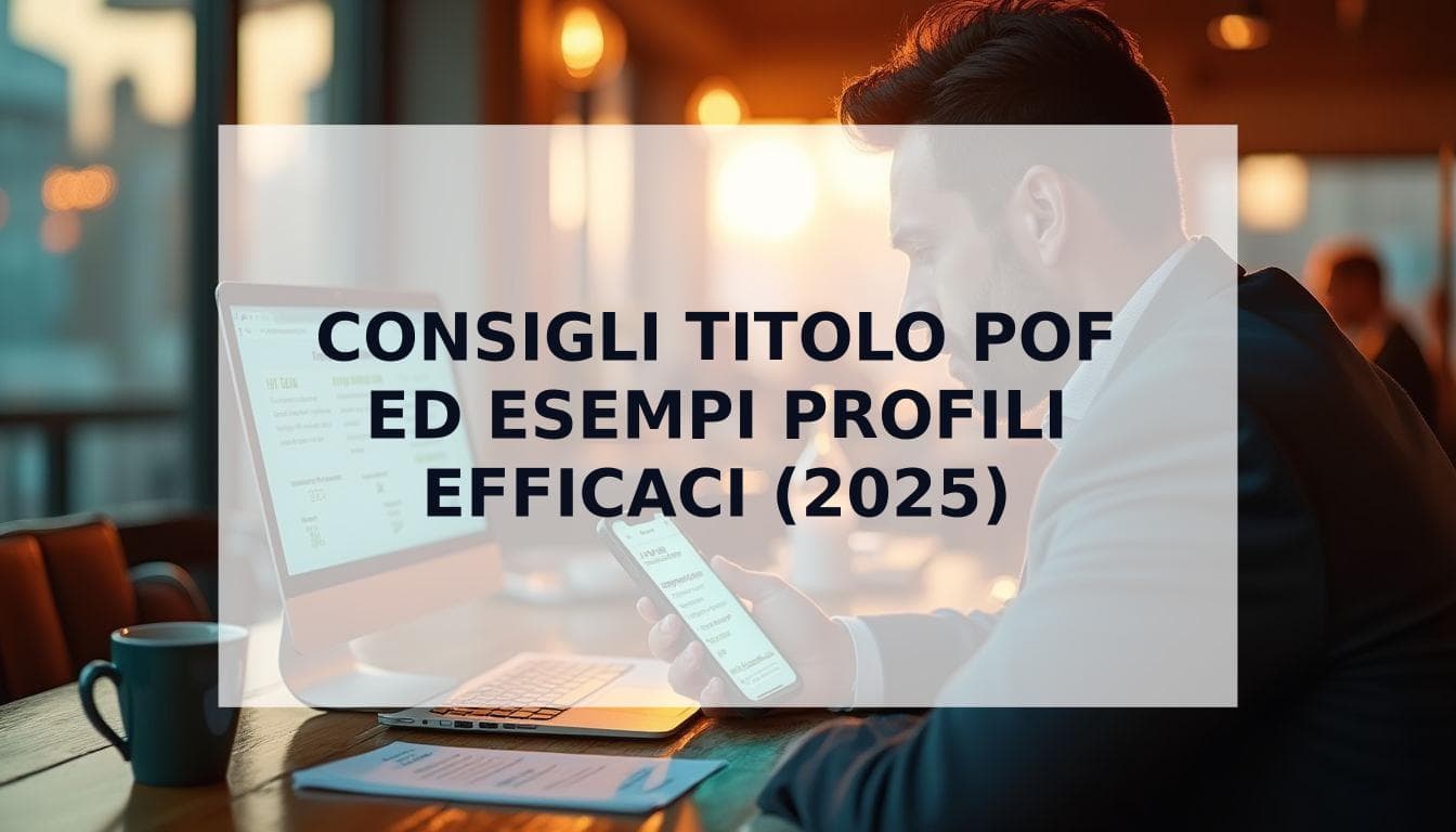 Cover Image for Consigli titolo POF ed esempi di profili che funzionano davvero (Guida 2025)