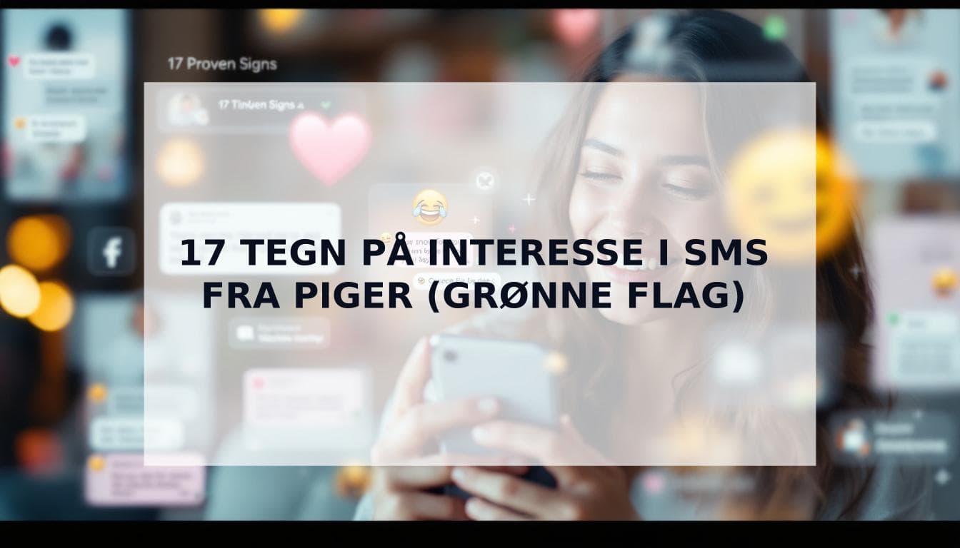 Cover Image for 17 Beviste Tegn på at en pige er interesseret over sms/chat (Stop med at gætte & se de grønne flag)