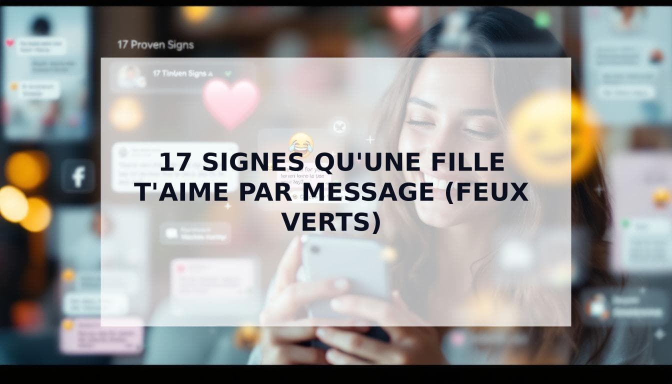 Cover Image for 17 signes qu'une fille t'aime par message (Arrête de deviner et repère les feux verts)