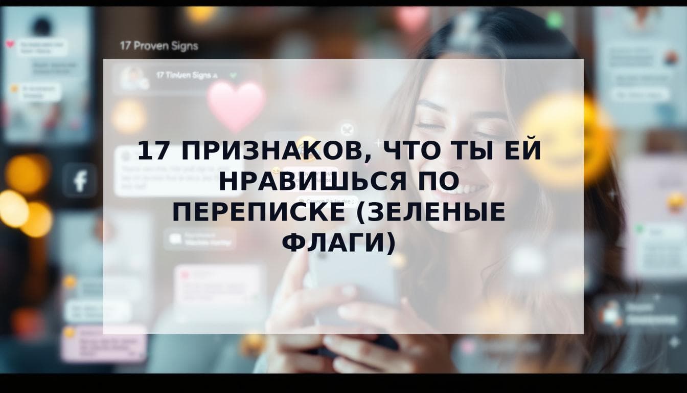 Cover Image for Как понять, что девушка тобой интересуется по переписке: 17 проверенных признаков (Увидь зеленые флаги и перестань гадать)