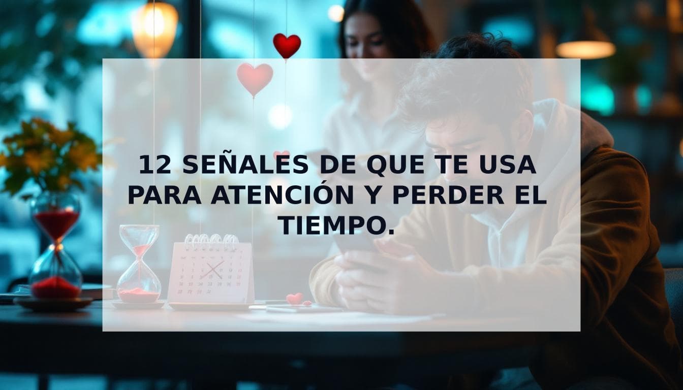 Cover Image for ¿Te está utilizando? 12 señales de que solo te quiere para atención y te está haciendo perder el tiempo.