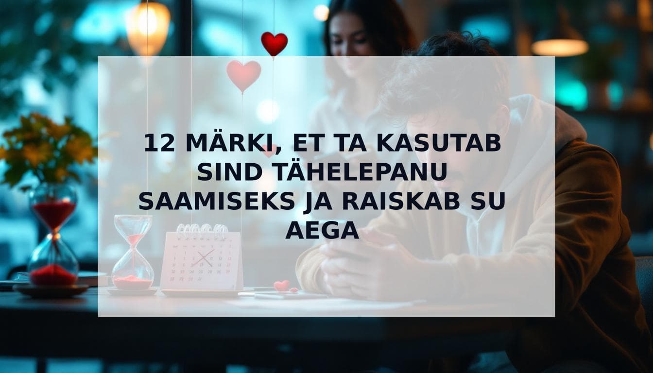 Cover Image for Kas ta kasutab sind? 12 kindlat märki, et ta raiskab lihtsalt sinu aega