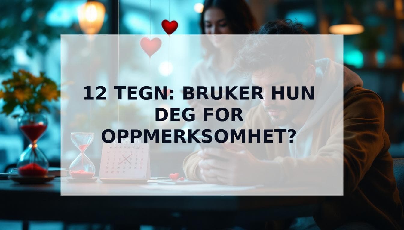 Cover Image for 12 klare tegn på at hun bare bruker deg for oppmerksomhet og kaster bort tiden din