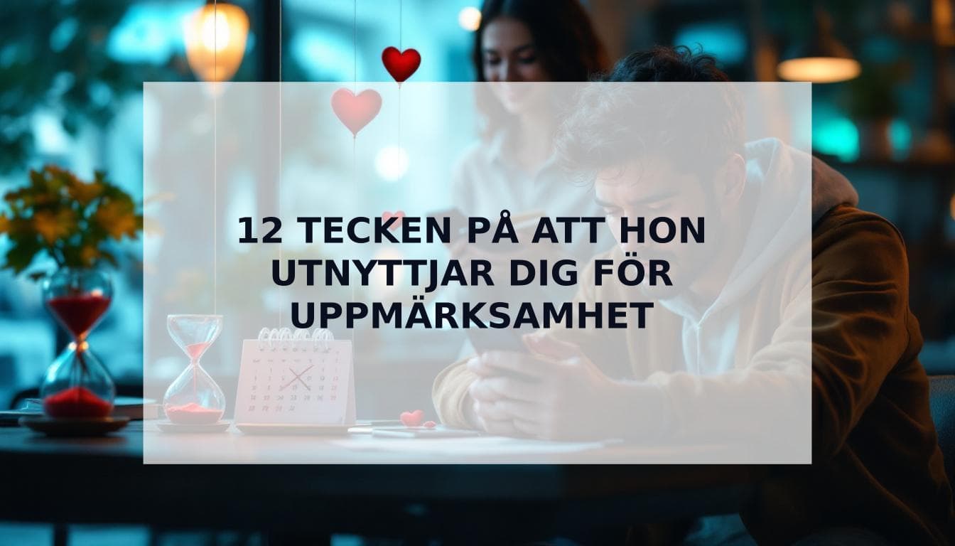 Cover Image for Ăr hon bara ute efter uppmĂ€rksamhet? 12 tydliga tecken pĂ„ att hon utnyttjar dig