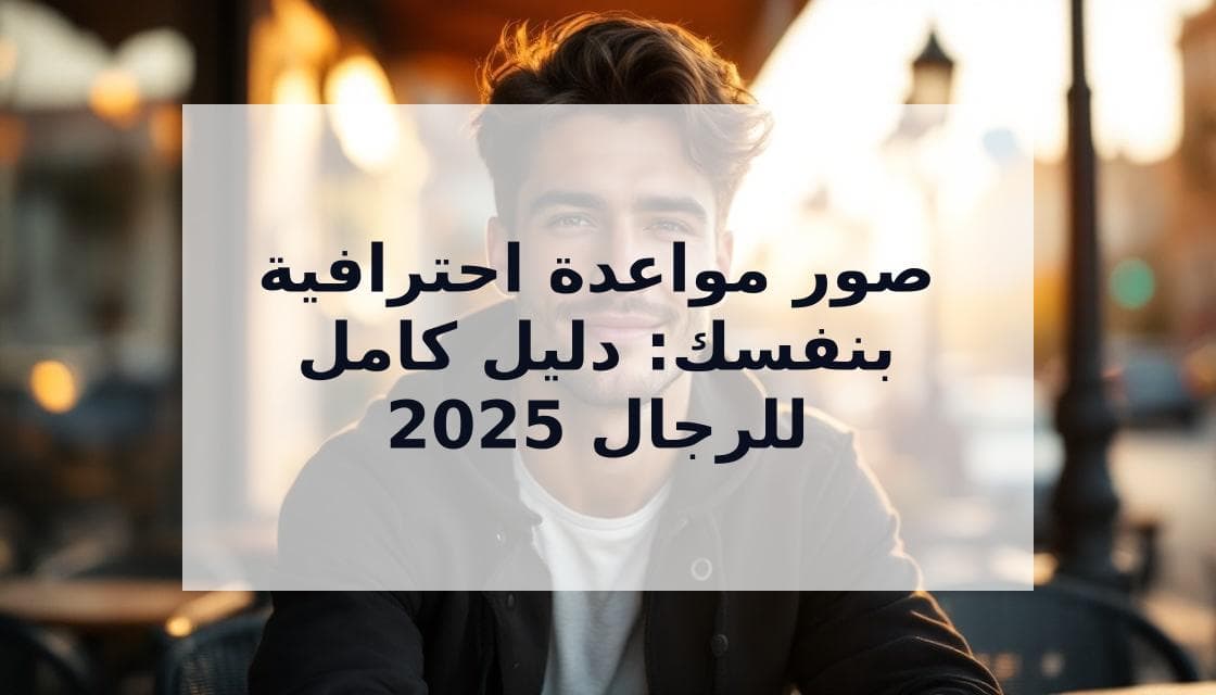 Cover Image for كيف تلتقط صور مواعدة احترافية بنفسك: الدليل الكامل للرجال