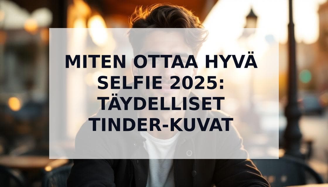 Cover Image for Miten Ottaa Hyvä Selfie Deittisovelluksiin 2025 – Täydellinen Opas