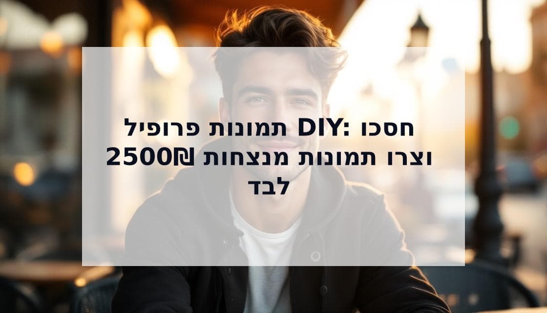 Cover Image for תמונות פרופיל DIY: המדריך המלא לצילום עצמי שמשיג יותר מאצ'ים
